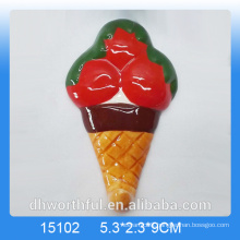 2016 Wholesale icecream ceramic refrigerator magnet
